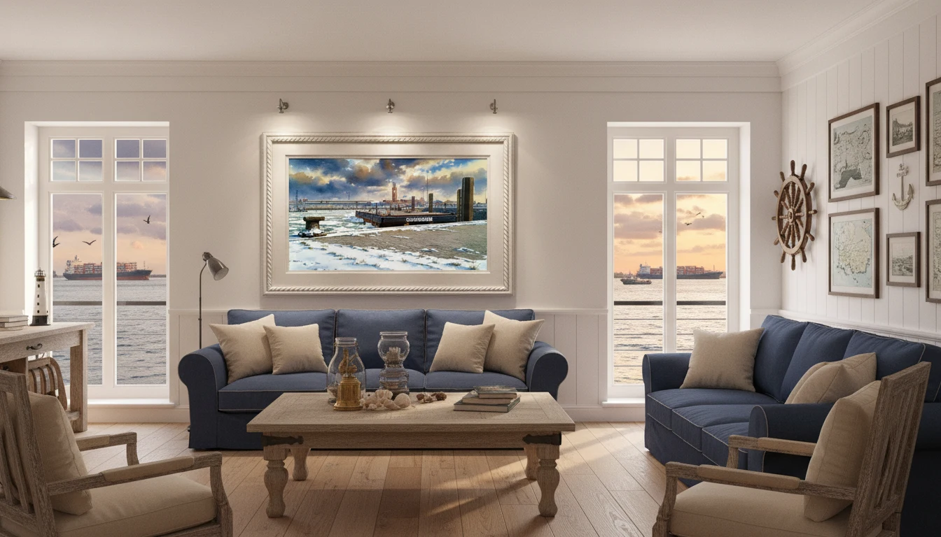 Hafenblick - Winterstimmung Cuxhaven